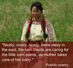 Native American Food: North American native woman (crt-01)