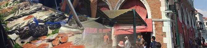 Historic Food Places: 'Pescheria', the Venetian fish market. Historic Food Places: 'Pescheria', the Venetian fish market.