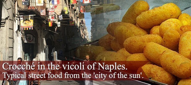 Crocchè in the vicoli of Naples. Crocchè in the vicoli of Naples.