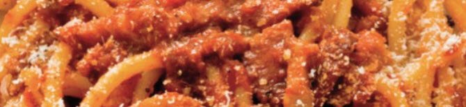 Pecorino Romano DOP: i bucatini all'Amatriciana (crt-01) Pecorino Romano DOP: i bucatini all'Amatriciana (crt-01)