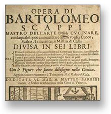 Mozzarella di Bufala: Opera di Bartolomeo Scappi, Mastro dell'Arte del Cucinare, 1570 (img-01)