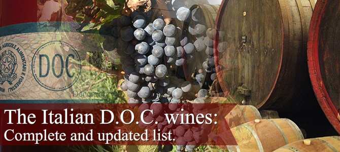 The Italian DOC wines. The Italian DOC wines.