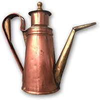 Margherita pizza: Typical Neapolitan oil jug. Margherita pizza: Typical Neapolitan oil jug.