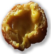 Venetian Frittelle: 'Stuffed frittella'. Venetian Frittelle: 'Stuffed frittella'.