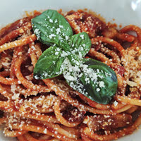 Pecorino Romano DOP: i bucatini all'Amatriciana (crt-01) Pecorino Romano DOP: i bucatini all'Amatriciana (crt-01)