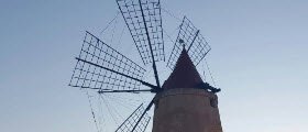 DOCG wines: Marsala, windmill near the salt flats (crt-01)